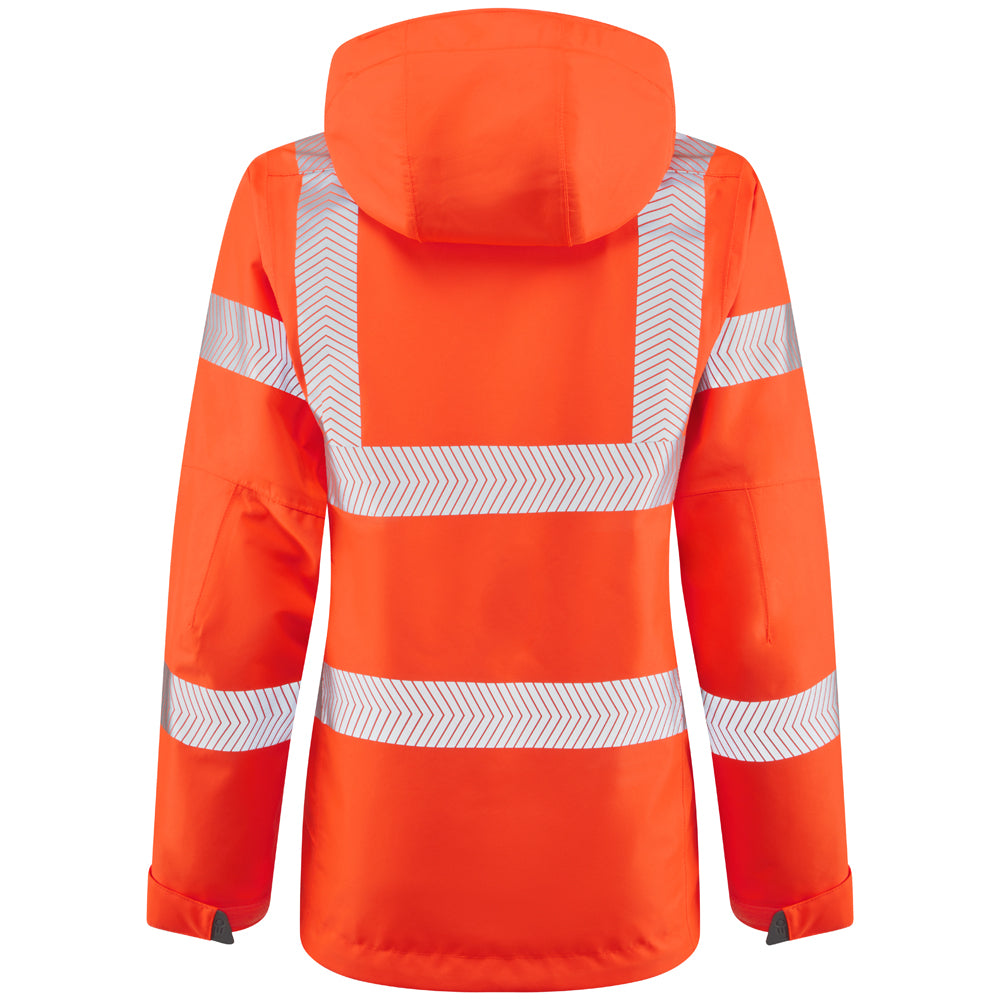 Leo ROSEMOOR Hi-Vis Orange Waterproof Jacket JL04-O-LEO