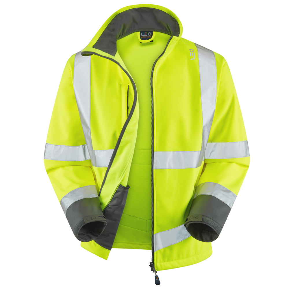 Leo CLOVELLY & BUCKLAND Hi-Vis Yellow Jacket System A04/SJ01-Y-LEO