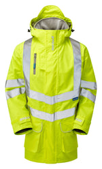 PULSAR Protect Hi-Vis Mesh Lined Storm Coat Yellow P421-R