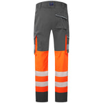 Leo WINSFORD Hi-Vis Orange Grey Stretch Work Trousers Class 1 CT05-O/GY-LEO