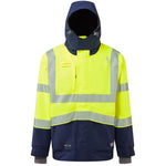 Leo DARTMOOR Hi-Vis Yellow/Navy Waterproof Jacket J05-Y/NV-LEO