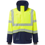 Leo DARTMOOR Hi-Vis Yellow/Navy Waterproof Jacket J05-Y/NV-LEO
