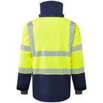 Leo DARTMOOR Hi-Vis Yellow/Navy Waterproof Jacket J05-Y/NV-LEO