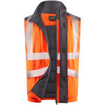 Leo HALSINGER Hi-Vis Orange Bodywarmer BW02-O-LEO