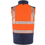 Leo HALSINGER Hi-Vis Orange/Navy Bodywarmer BW02-O/NP-LEO