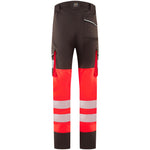 Leo WINSWELL Women's Hi-Vis Red/Grey Stretch Work Trousers CL05-R/GY-LEO