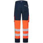 Leo WINSWELL Women's Hi-Vis Orange/Navy Stretch Trousers CL05-O/NV-LEO