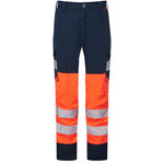 Leo WINSWELL Women's Hi-Vis Orange/Navy Stretch Trousers CL05-O/NV-LEO