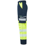 Leo WINSWELL Women's Hi-Vis Yellow/Navy Stretch Work Trousers CL05-Y/NV-LEO
