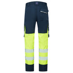 Leo WINSFORD Hi-Vis Yellow Navy Stretch Work Trousers Class 1 CT05-Y/NV-LEO