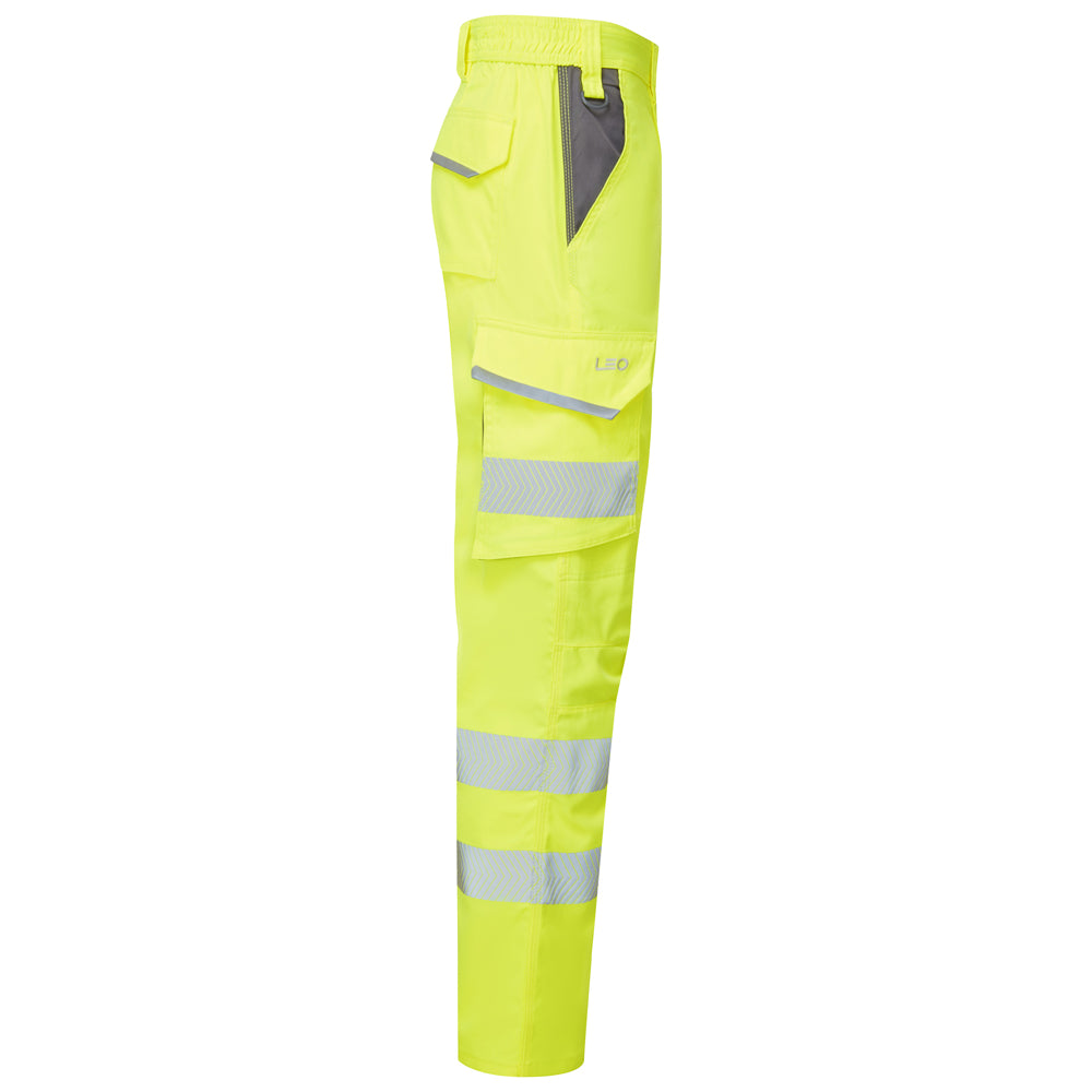 Leo WINSFORD Hi-Vis Yellow Stretch Work Trousers Class 1 CT05-Y-LEO