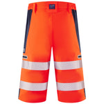 Leo KINGSLEY Hi-Vis Orange/Navy Stretch Work Shorts SH06-O/NV-LEO