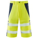 Leo KINGSLEY Hi-Vis Yellow/Navy Stretch Work Shorts SH06-Y/NV-LEO