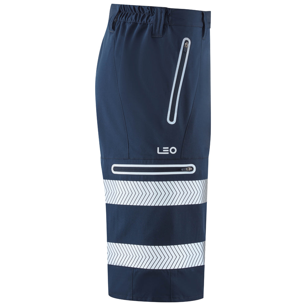 Leo KINGSLEY Navy Stretch Work Shorts SH06-NV-LEO