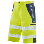 Leo KINGSLEY Hi-Vis Yellow/Navy Stretch Work Shorts SH06-Y/NV-LEO