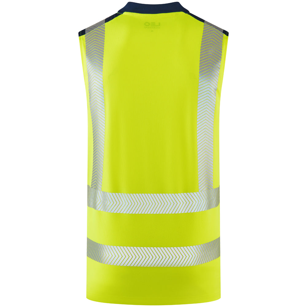 Leo BRADWELL Hi-Vis Yellow T-Shirt V03-Y-LEO