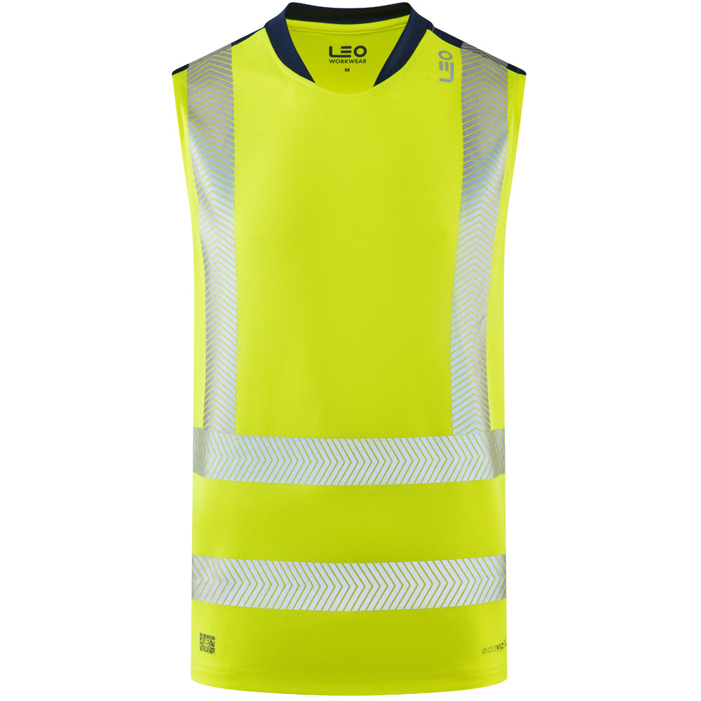 Leo BRADWELL Hi-Vis Yellow T-Shirt V03-Y-LEO