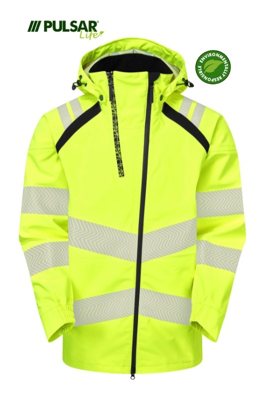 PULSAR LIFE Men's Hi-Vis Yellow Shell Jacket LFE909-YEL