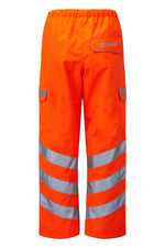 Hi-Vis Orange Waterproof Over Trousers Reflective Workwear