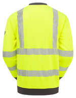Hi-Vis Yellow Sweatshirt Recycled Fleece Workwear RCT806-YEL