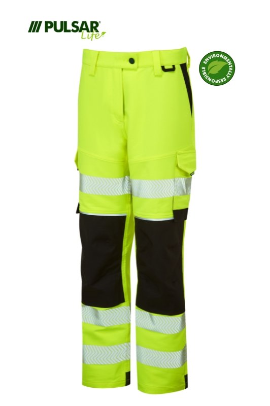 PULSAR LIFE Men's Hi-Vis Yellow Stretch Combat Trouser LFE921