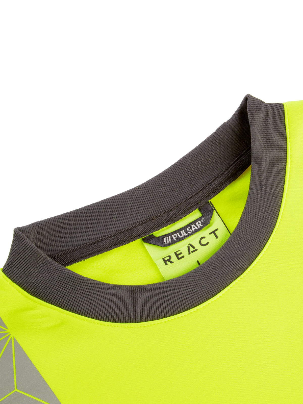 Hi-Vis Yellow Sweatshirt Recycled Fleece Workwear RCT806-YEL