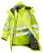 PULSAR Protect 7-in-1 Hi-Vis Storm Coat Yellow P487-R