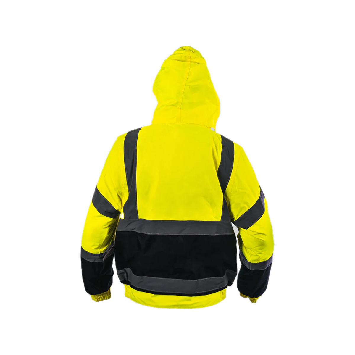 Step Ahead Hi Visibility Yellow/Navy Two Tone Bomber Jacket