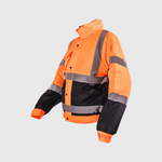 Step Ahead Hi Vis Standard Two Tone Bomber Jacket | EN ISO 20471 Class 2 | RIS-3279-TOM Orange Rail Workwear