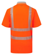 PULSAR LIFE Men's Hi-Vis Short Sleeve Orange Polo Shirt LFE924