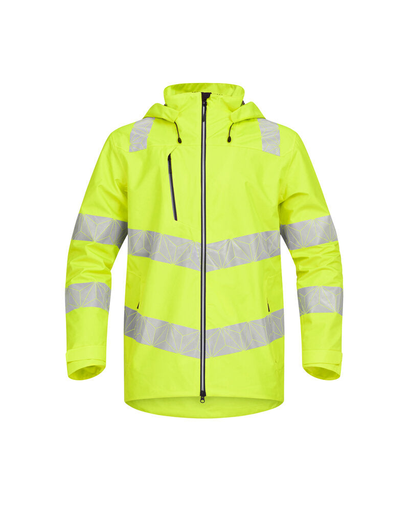Hi-Vis Yellow Waterproof Shell Jacket Recycled RCT800-YEL