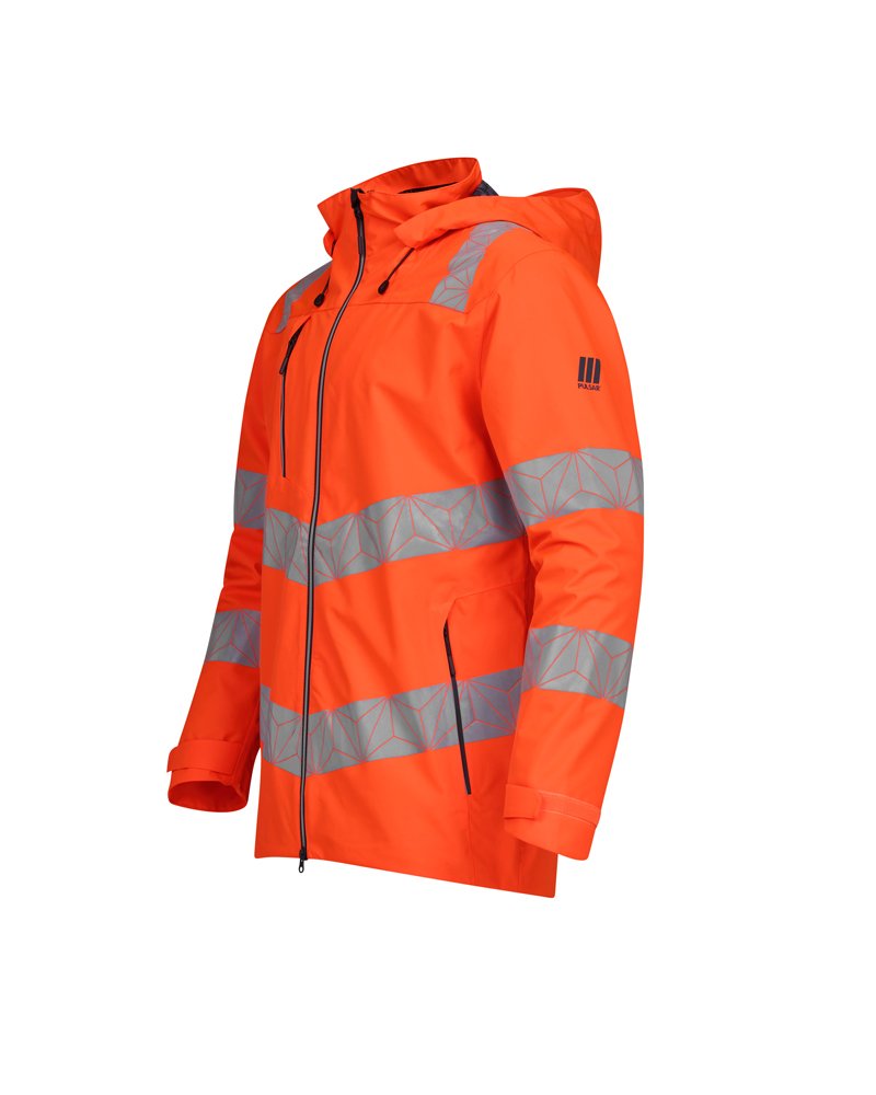 Hi-Vis Orange Waterproof Shell Jacket Recycled RCT801-ORG