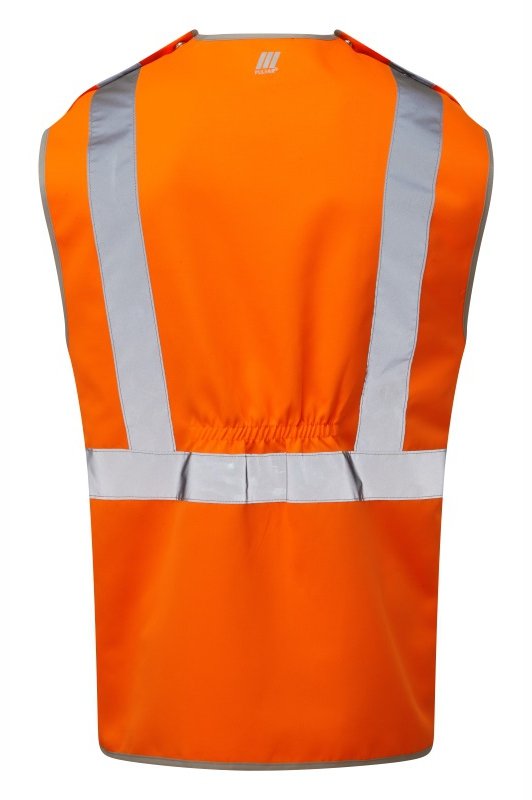 Hi-Vis Orange Tear Apart Safety Waistcoat PR145-ORG