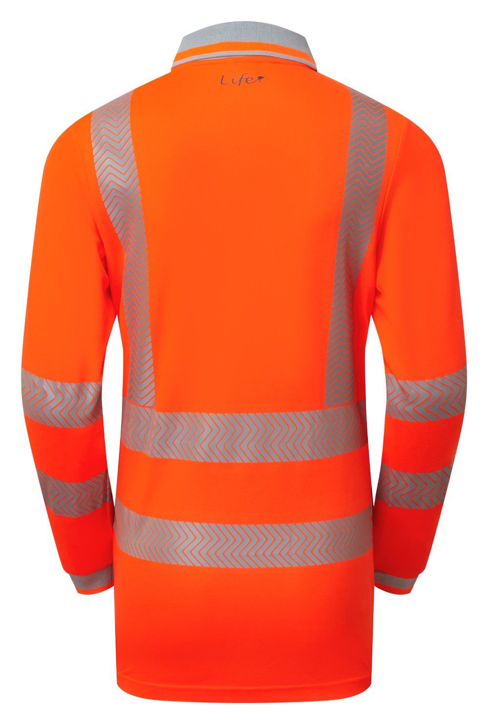 PULSAR LIFE Women's Hi-Vis Orange Long Sleeve Polo LFE976-NB