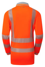 PULSAR LIFE Women's Hi-Vis Orange Long Sleeve Polo LFE976-NB