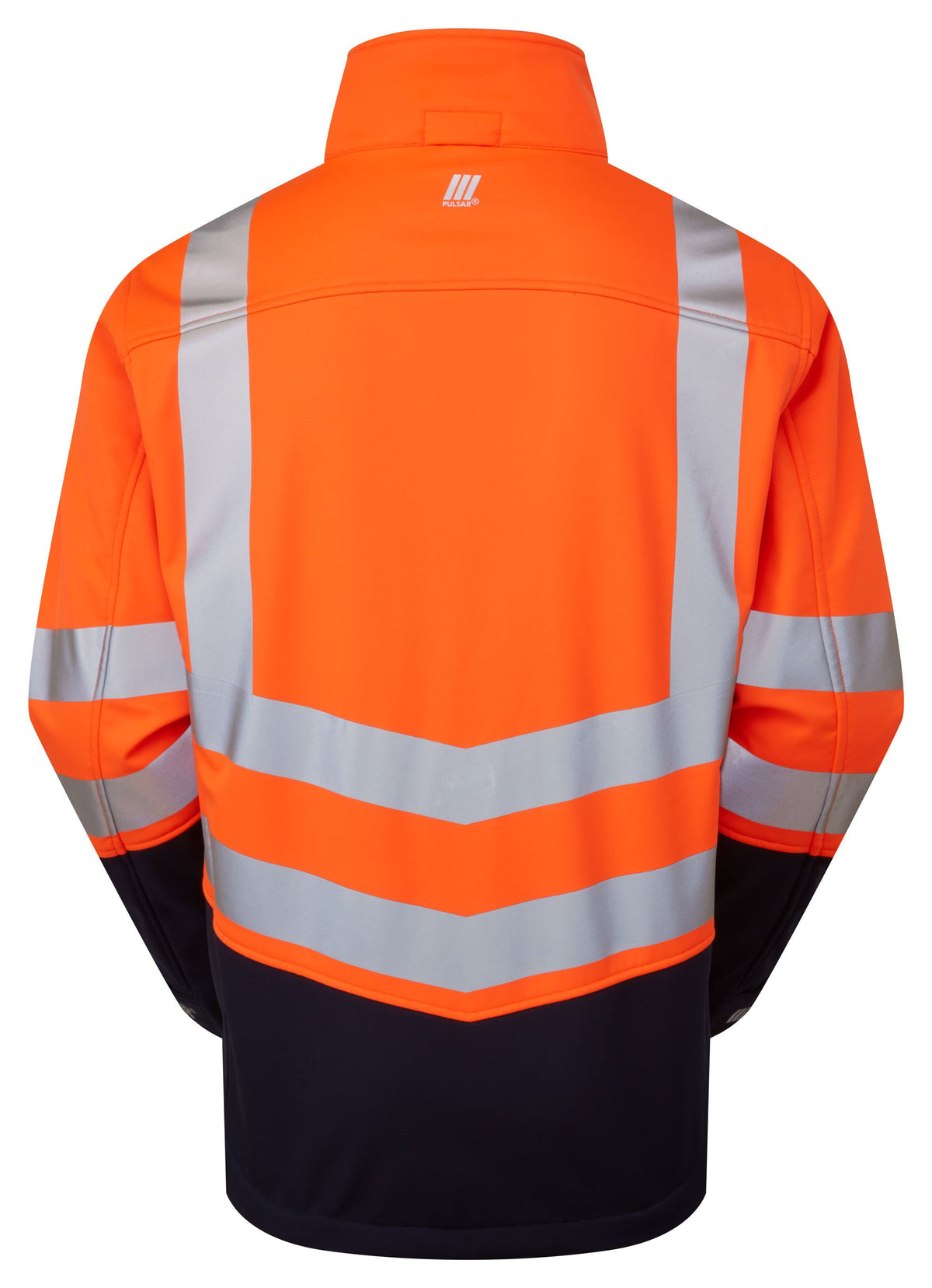 PULSAR Protect Hi-Vis Softshell Jacket Orange Navy P307-R