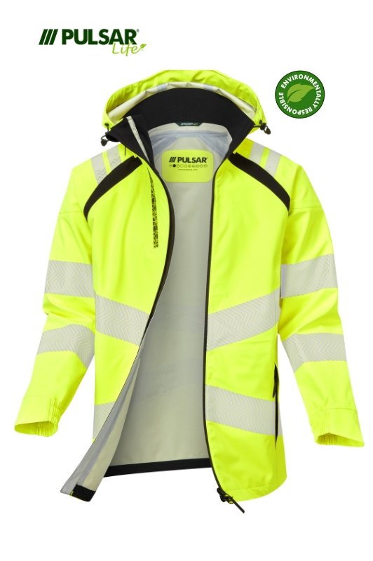 PULSAR LIFE Men's Hi-Vis Yellow Shell Jacket LFE909-YEL
