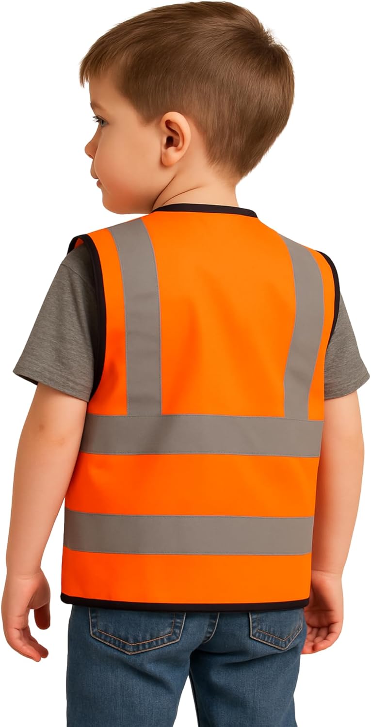 Step Ahead Kids Hi Vis Safety Vest EN1150 Certified – Yellow or Orange