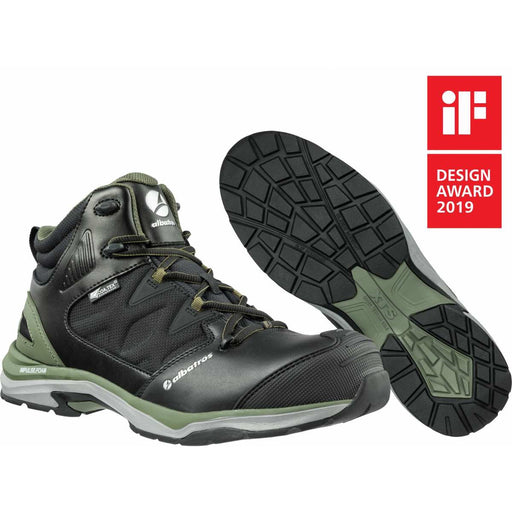 Albatros Ultratrail CTX Olive Mid Safety Trainer Boot ESD S3, super lightweight metal free design