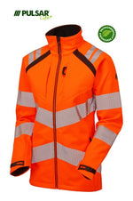 PULSAR LIFE Women's Hi-Vis Orange Softshell Jacket LFE966-ORG