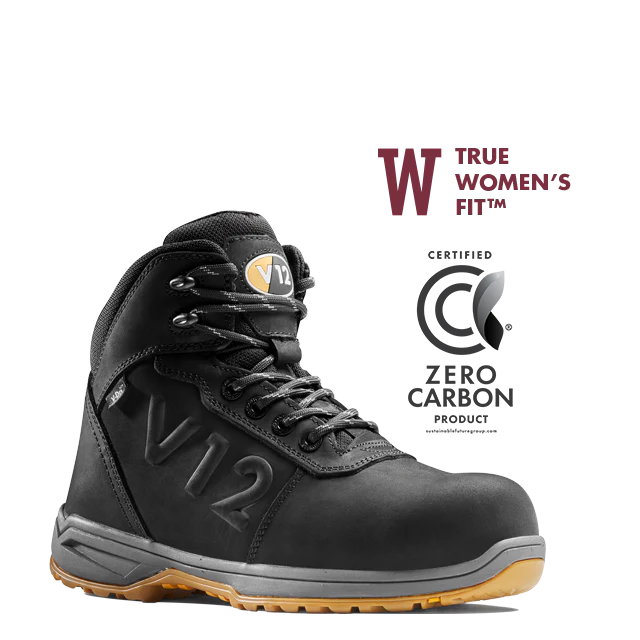 V2145 Lynx Women’s Waterproof Safety Boots – Black, Lightweight & S7L Rated