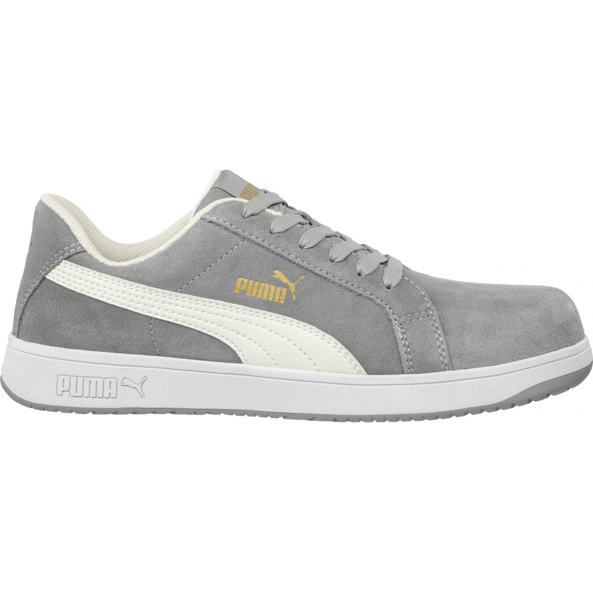PUMA ICONIC Suede Grey S1PL Safety Shoes - ESD Trainers
