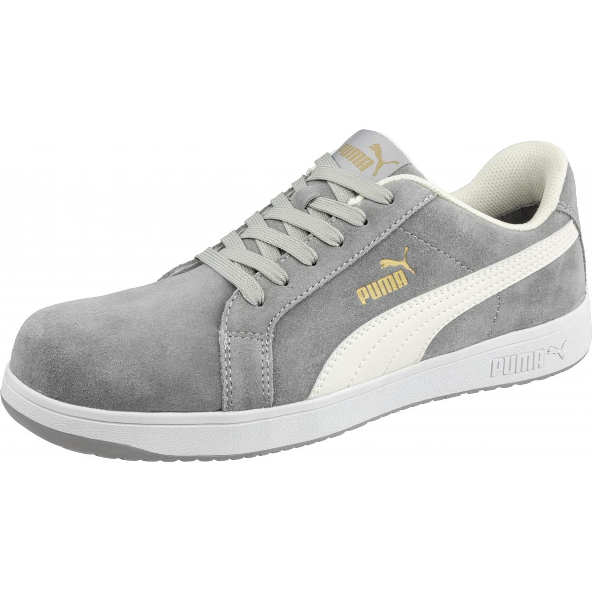 PUMA ICONIC Suede Grey S1PL Safety Shoes - ESD Trainers