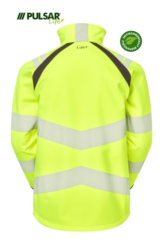 PULSAR LIFE Women's Hi-Vis Yellow Softshell Jacket LFE965-YEL