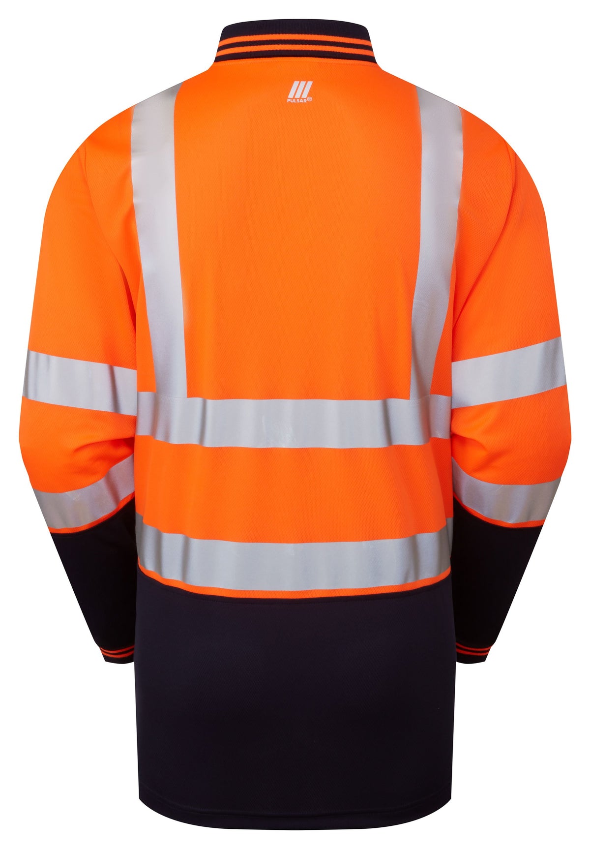 PULSAR Protect Hi-Vis Long Sleeve Polo Shirt Orange P303-R