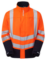PULSAR Protect Hi-Vis Softshell Jacket Orange Navy P307-R
