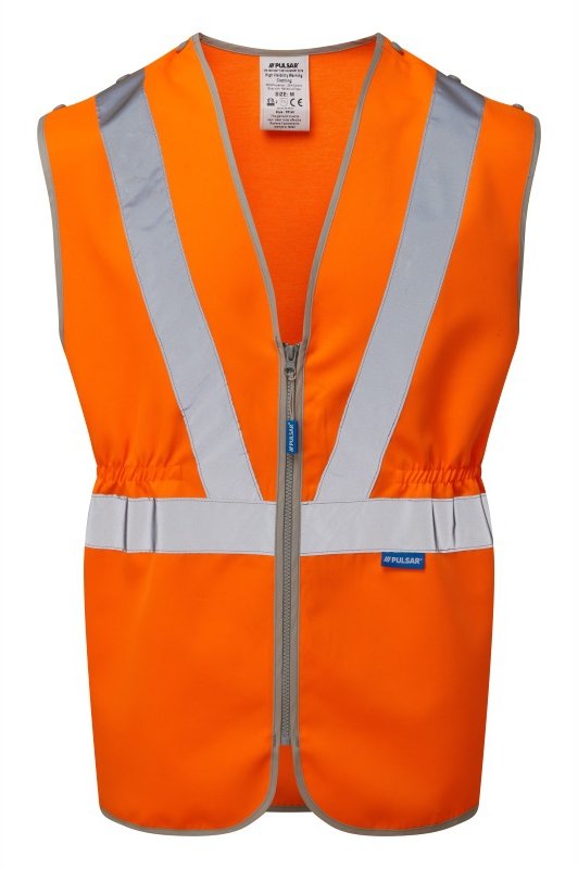 Hi-Vis Orange Tear Apart Safety Waistcoat PR145-ORG
