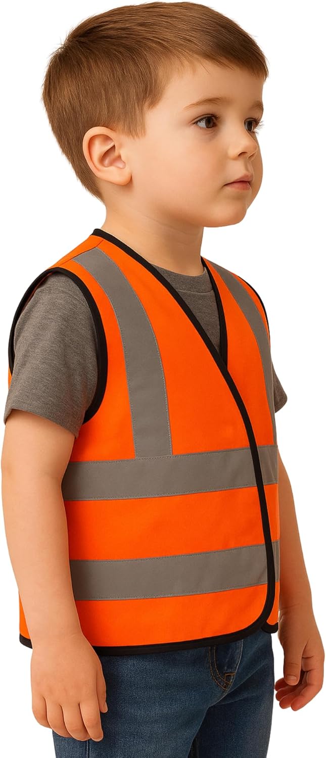 Step Ahead Kids Hi Vis Safety Vest EN1150 Certified – Yellow or Orange
