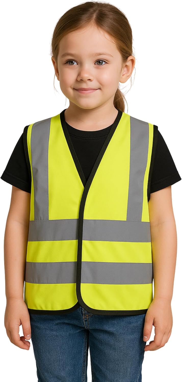 Step Ahead Kids Hi Vis Safety Vest EN1150 Certified – Yellow or Orange