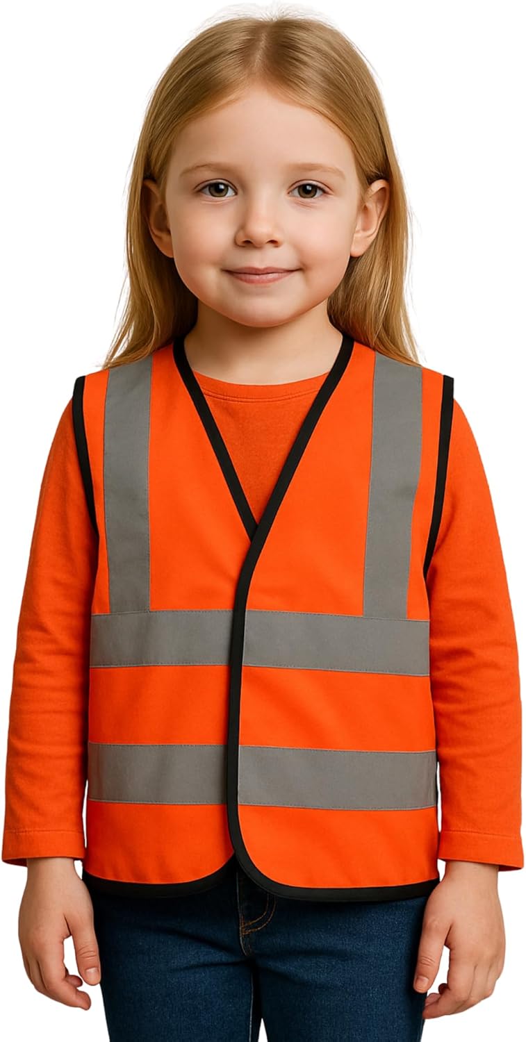 Step Ahead Kids Hi Vis Safety Vest EN1150 Certified – Yellow or Orange